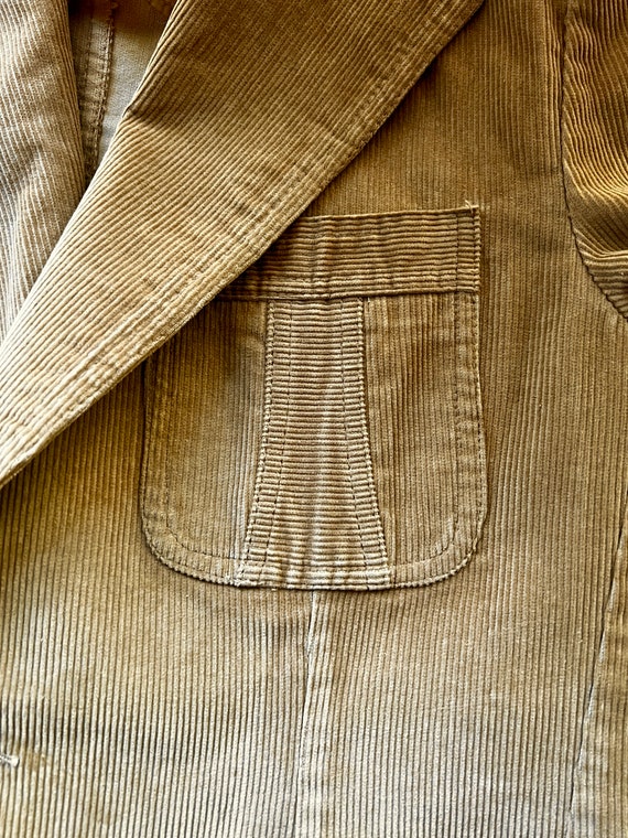 Vintage 1970s Mens Tan Corduroy Sears Western Sport Coat Vintage 1970s Mens Tan Corduroy Sears Western Sport Coat