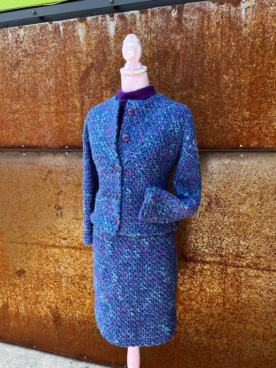 True Vintage 1950-60s Ladies Tweed 3Pc Skirt Suit… - image 10