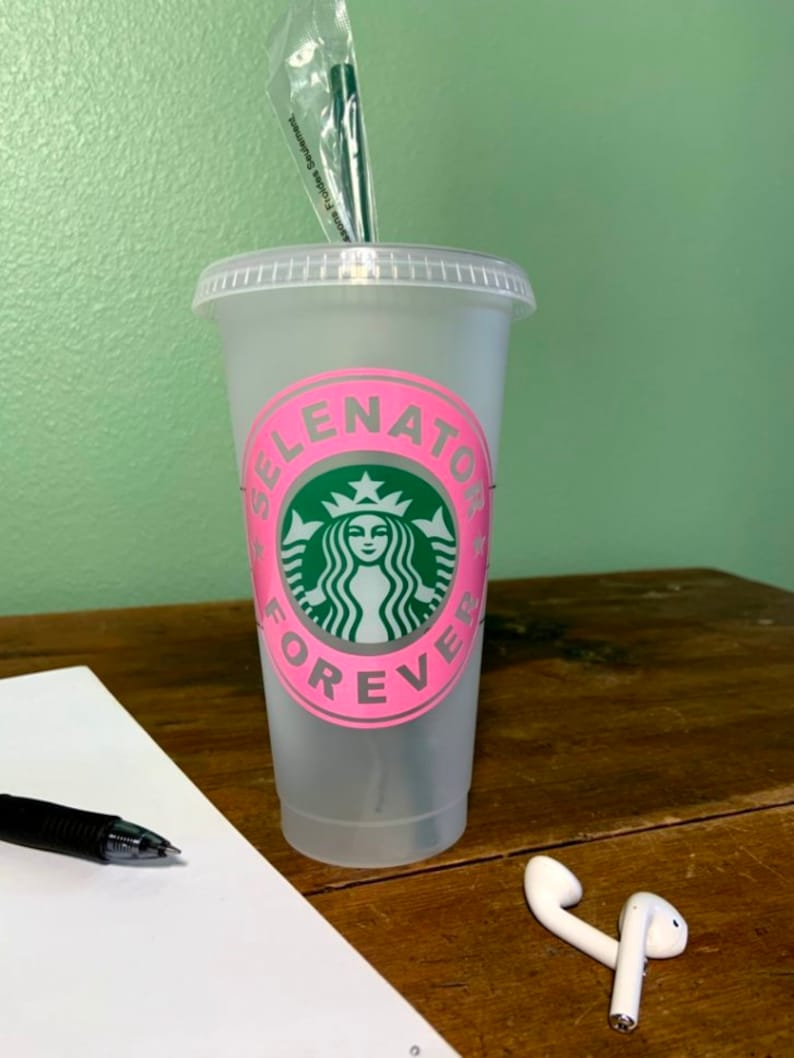 Selenator. Selena Gomez. Starbucks. Selena Gomez Gift. Etsy
