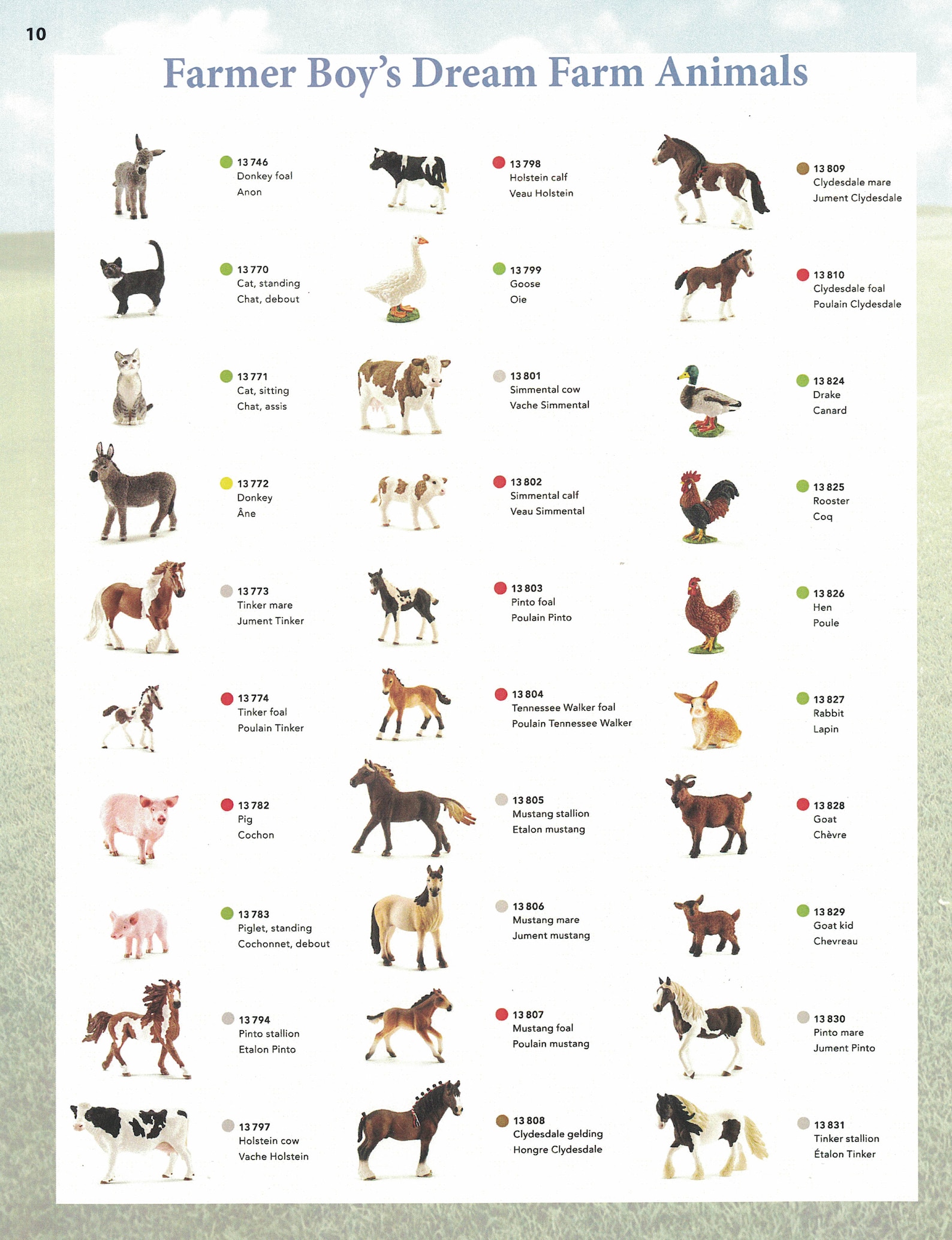 FARM ANIMAL List 1 from SCHLEICH. Accessory Schleich Animals Etsy