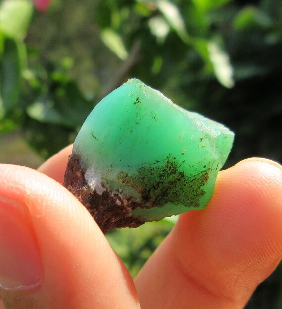 Natural Chrysoprase Rough Crt Raw Chrysoprase