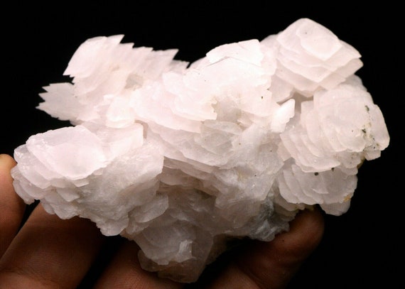 137 Gram Calcite Crystal Spears On White Calcite Mineral Specimen