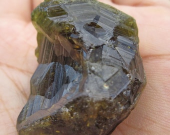 Green Garnet Inverted Crystal Piece. Large Crystal Piece From Mali.. Andradite/ grossular Garnet. 32 gram 159.30 Crt