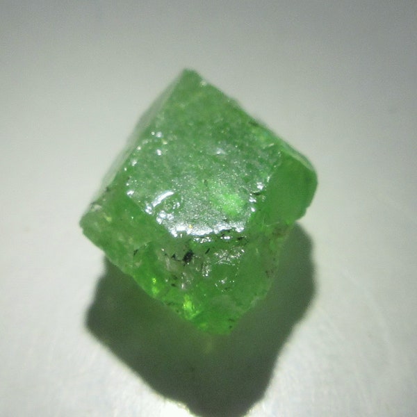Merelani Mint Green Garnet Crystal Specimen. Very Rare Garnet Crystal. 5.80 Crt
