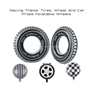 Racing Party Balloon Props Tire Inflatable decor Car Tire Decor Props