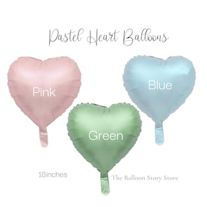 Pastellherz Ballon Neue Ballon Trends Pink Pastellherz Grün Pastellherz Blau Pastellherz