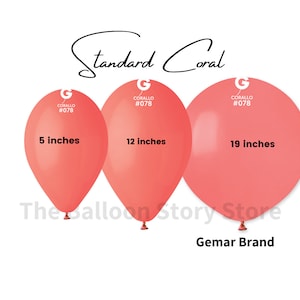 Standard Corallo Balloon Peach Colour Balloon Coral Colour Balloon Orange Pink Balloon