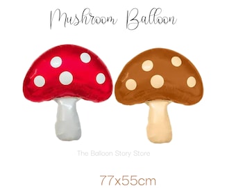 Mushroom Balloon Red Mushroom Balloon Brown Mushroom Balloon