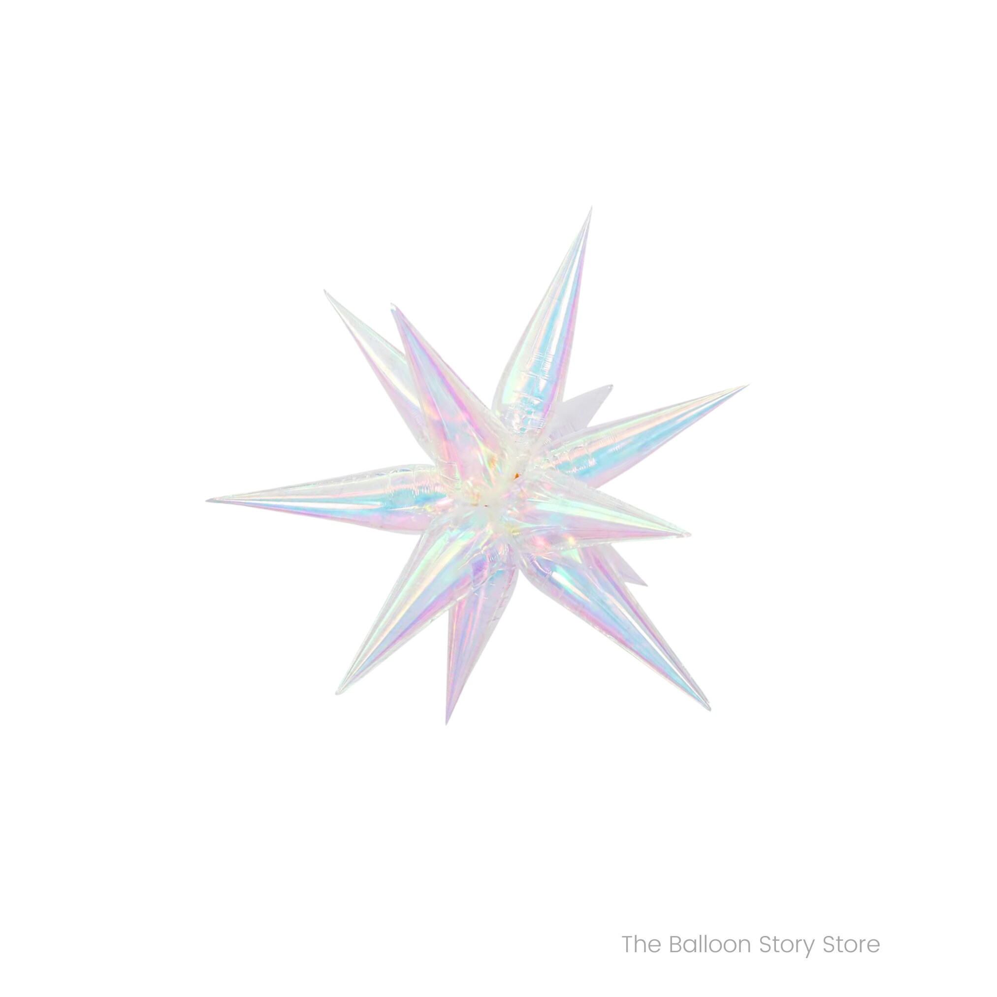 Iridescent Shapes Balloon Star Iridescent Heart Iridescent