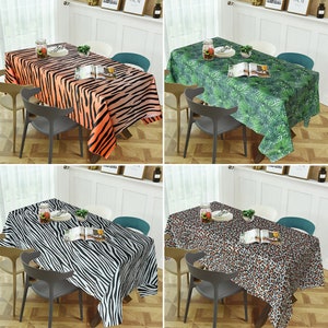 Animal Prints Disposable Table Cover