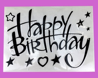 Sticker ballon, joyeux anniversaire, fête des mères, fête des pères, je t'aime