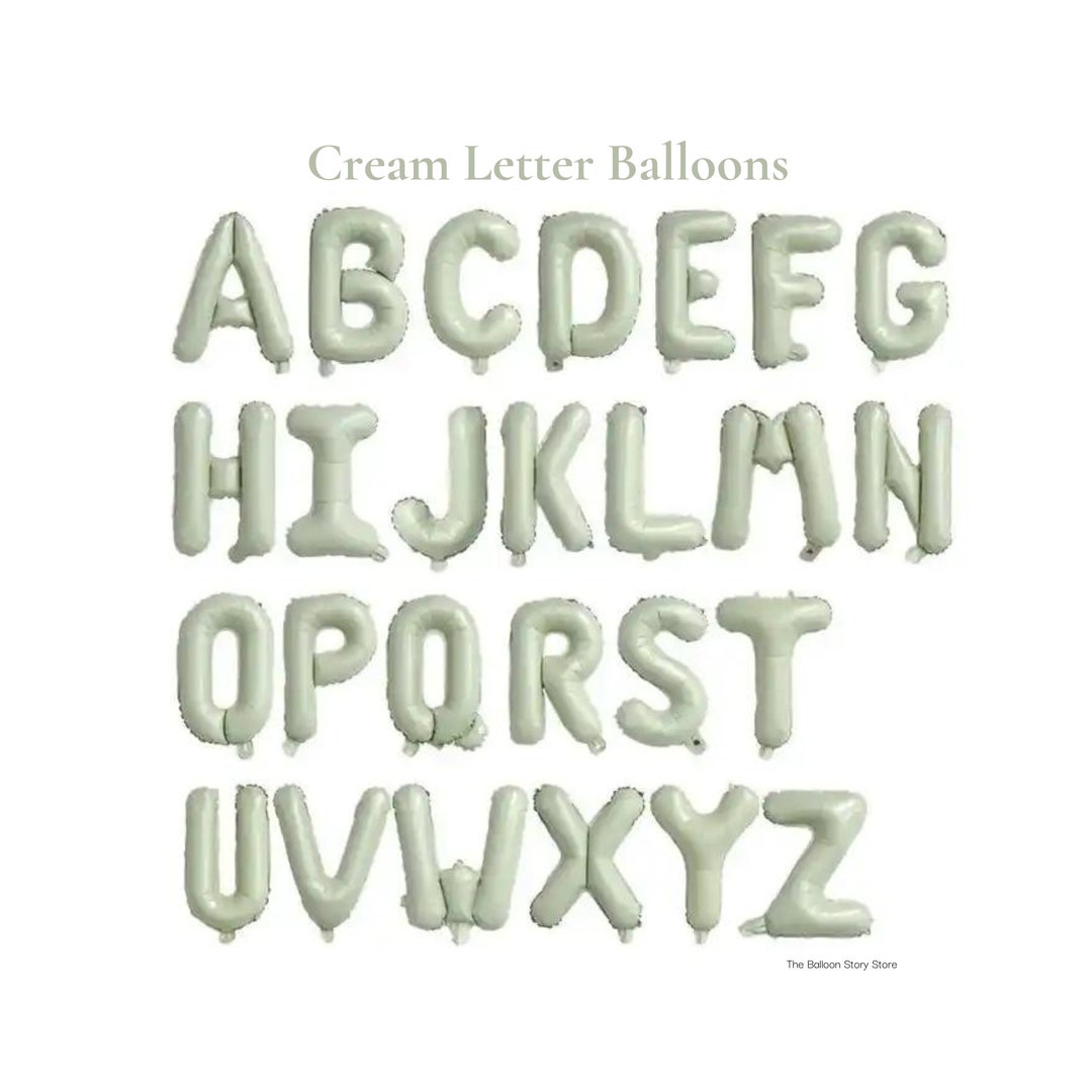 Letter balloons best sale in store