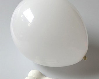 White Latex Balloons, Matte or Satin White Balloons