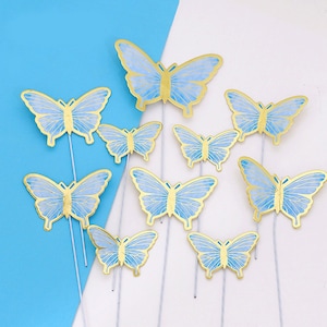 Butterfly Cake Topper Butterfly Cake Accessories Blue Butterflies cake topper Pink Butterfly Cake Topper Purple Butterfly Cake Topper Yellow