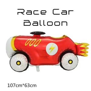 Race Car Balloon Air Plane Balloon Racing Themed Balloons Plane Balloon ...