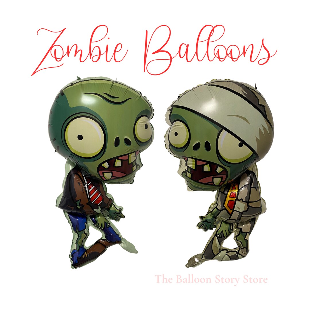Zombie Balloon Halloween Zombie Balloon Zombies Etsy