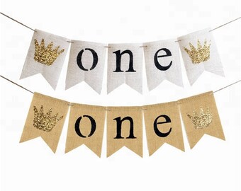 Happy Birthday Jute-Banner Für Hochstuhl – Vormontiert, 20,3x17,8 Cm Dreiecke, Für Jungen & Mädchen