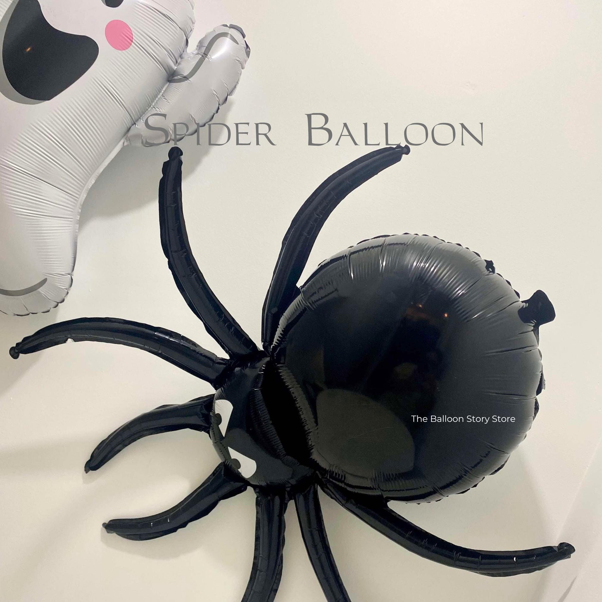 DODOWIN Halloween Decorations Balloons 135Pcs, Balloon Arch Garland Kit With Spider Webs, Inflatable Foil Balloon, Black Orange Purple Confetti Balloons, Indoor Outdoor Halloween Decor Party Supplies