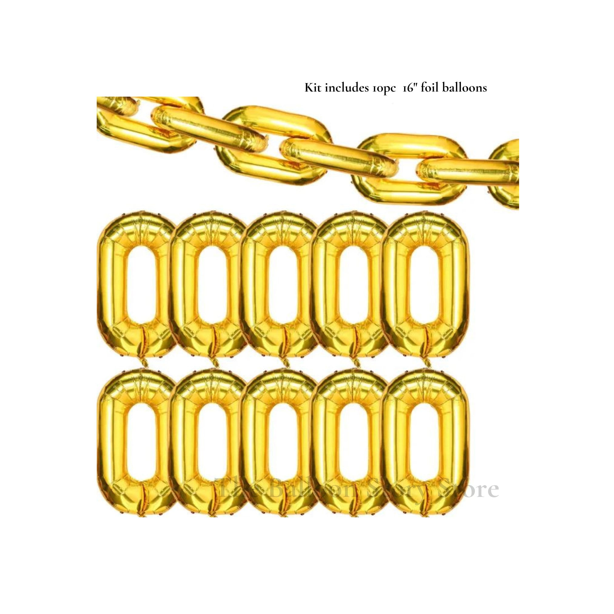 Chain Balloon Linking Balloon Chain 80s and 90s Hiphop Chain Etsy