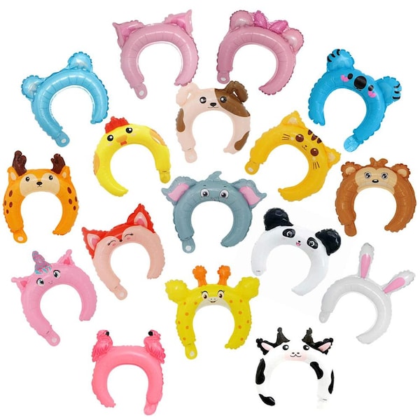 Balloon Headband, Inflatable Animal Headband, Balloon party favours