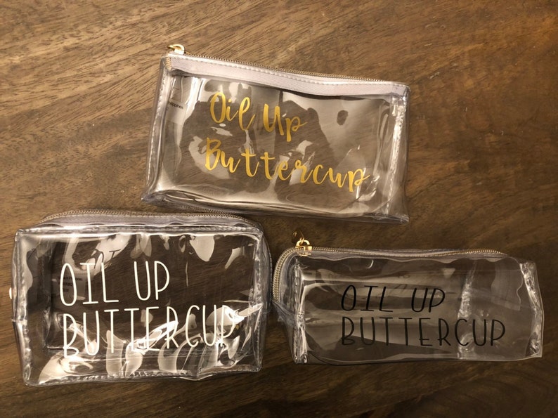 Clear Travel Pouches for Essential Oils