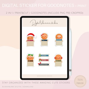 Digital Stickers Post It / Include PNGs pre-cropped Goodnotes file/  Printable Stickers/ Sticker book/ Digital Journal/ Goodnotes Stickers