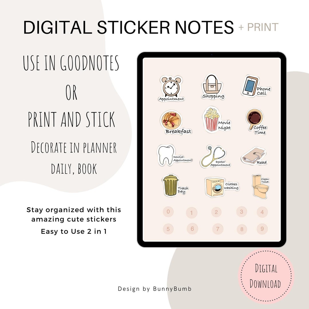 Cute Stickers / Clean Every Day Printable Stickers | Stickers Book ...