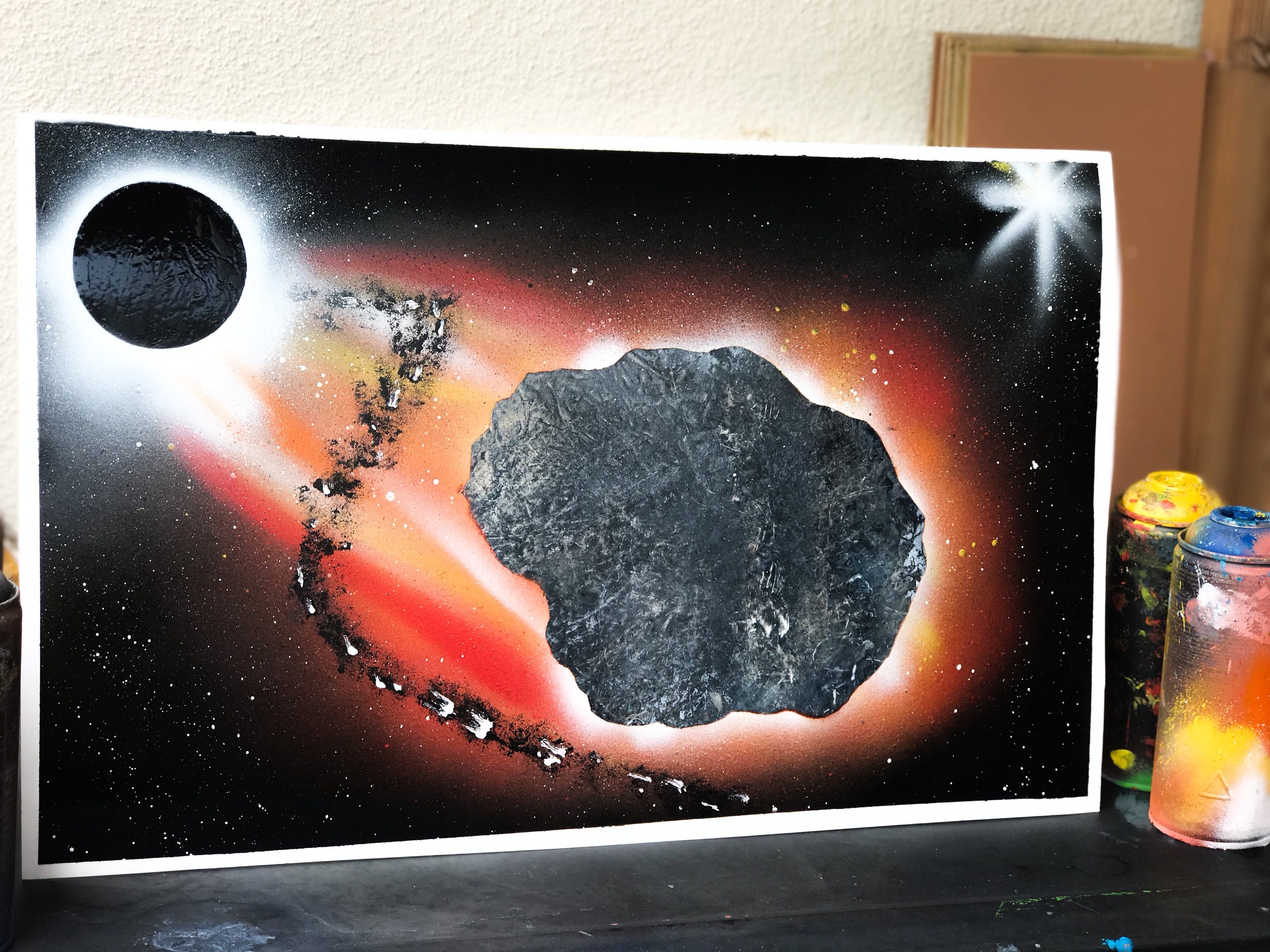 Spray Paint Art Poster Board