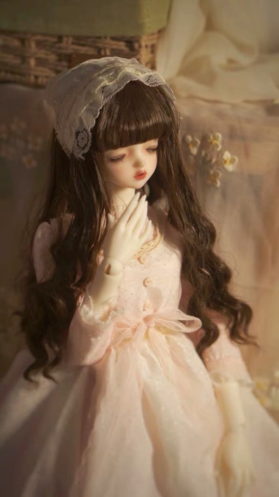 Bjd Doll Sd Doll Cute Curly Hair Wig For 1 3 Sd 1 4 Msd 1 6 Yosd Doll Wig