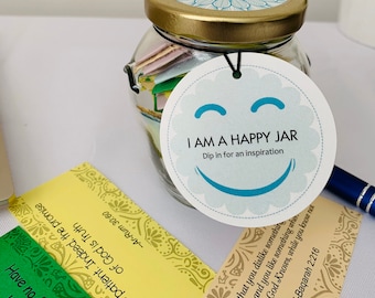 Quran Inspiration and Motivation Jar, Prayer Cards, Soul lifting notes from the Qur’an, Gift Box, Positive Thinking, Scripture Cards