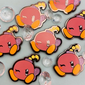 Paper Pretty Pink Bomb | Bombette inspired enamel pin