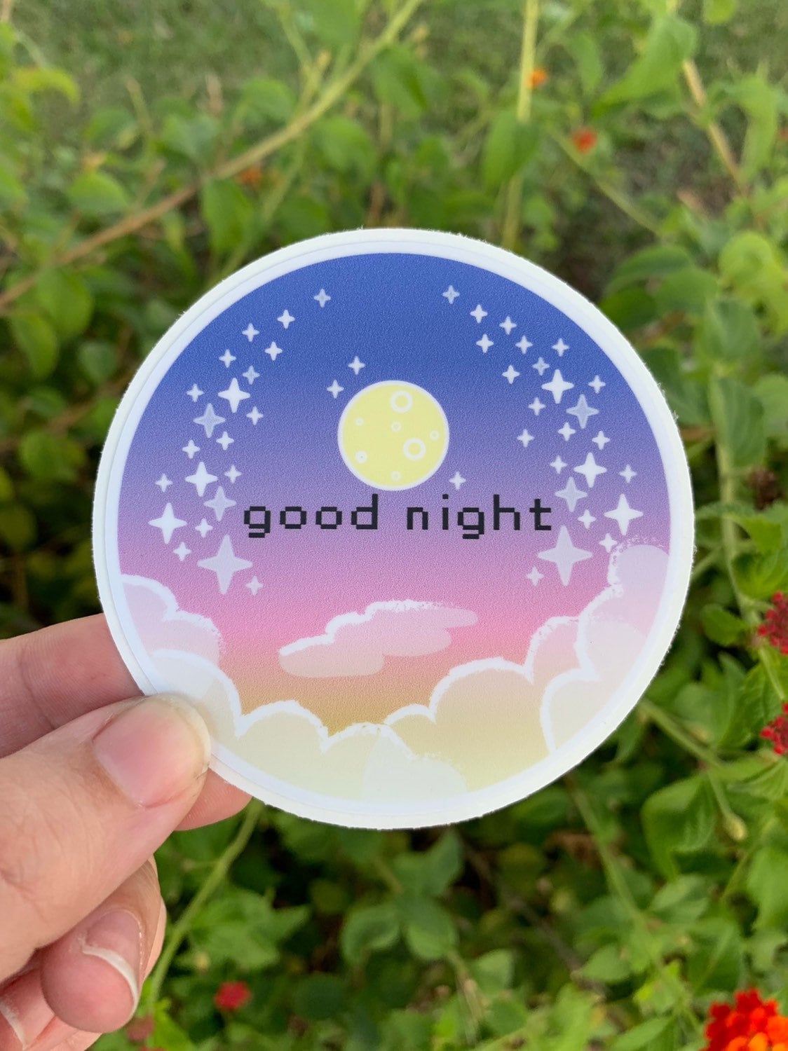 Good Night Weatherproof Vinyl Sticker - Etsy