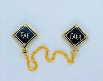 Fae/Faer | These are my Pronouns | Professional Pronoun Chain Pin Set