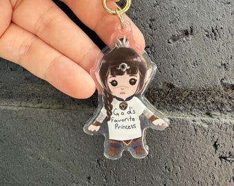 Baldur's Babes Shadowheart doppelseitiger Acryl Schlüsselbund