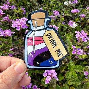 Drink Me | Genderfluid Pride | Vinyl Sticker