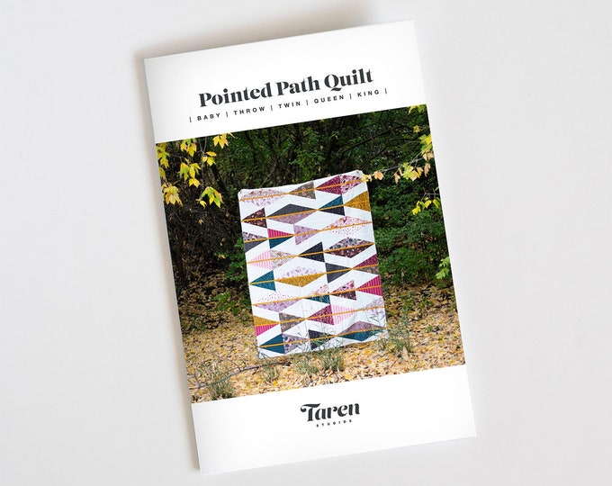 Pointed Path Quilt Pattern - Paper pattern - by Taren Studios