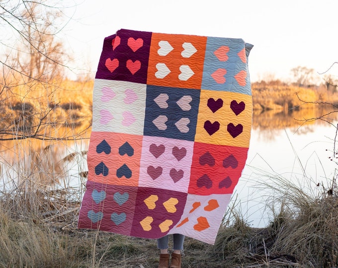 Love All Around Quilt Pattern - PDF Digital Download - by Taren Studios