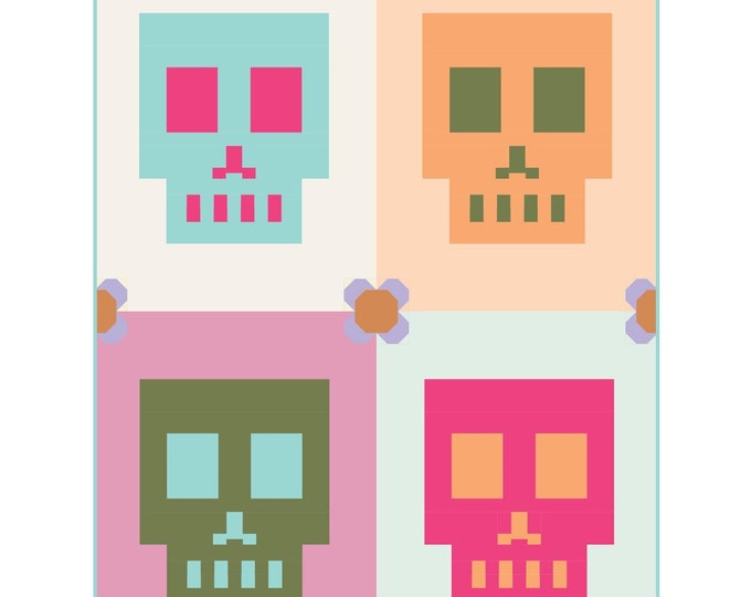 Skullmate Quilt Pattern - PDF Digital Download - by Taren Studios