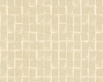 Heirloom Stripe Stamp Khaki  by Alexia Abegg with Ruby Star Society for MODA