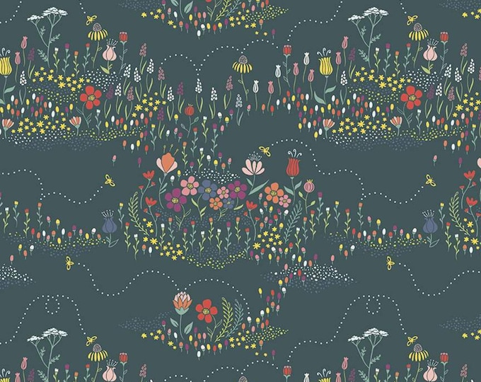 Buzzing Meadow Spruce from Harmony by Melissa Lee for Riley Blake Designs