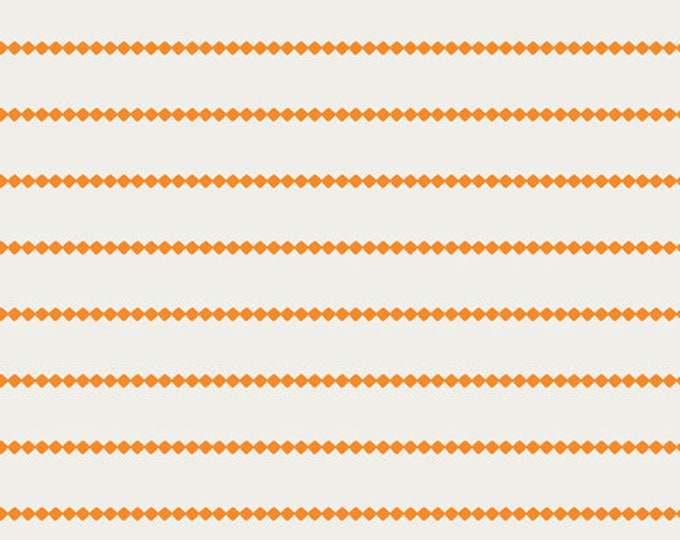 Seaside Stripes Tangerine by Dana Willard for Art Gallery Fabrics