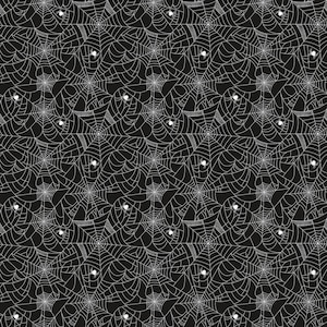 Toile d&#39;araignée noire de Celebrate with Hershey pour Riley Blake Designs