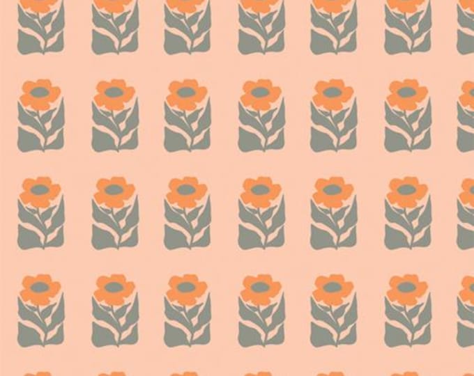 Petalled Stamp from Tangerine for Art Gallery Fabrics