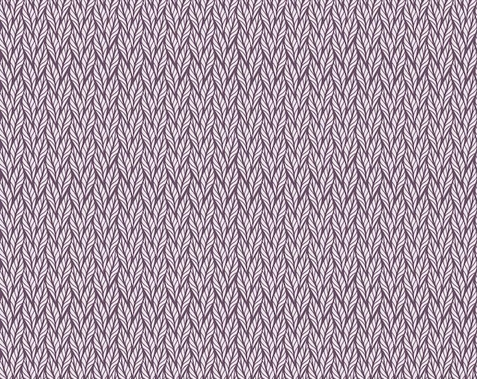 Geo Leaves Purple Evening on the Prairie by Modern Prairie for Riley Blake Designs