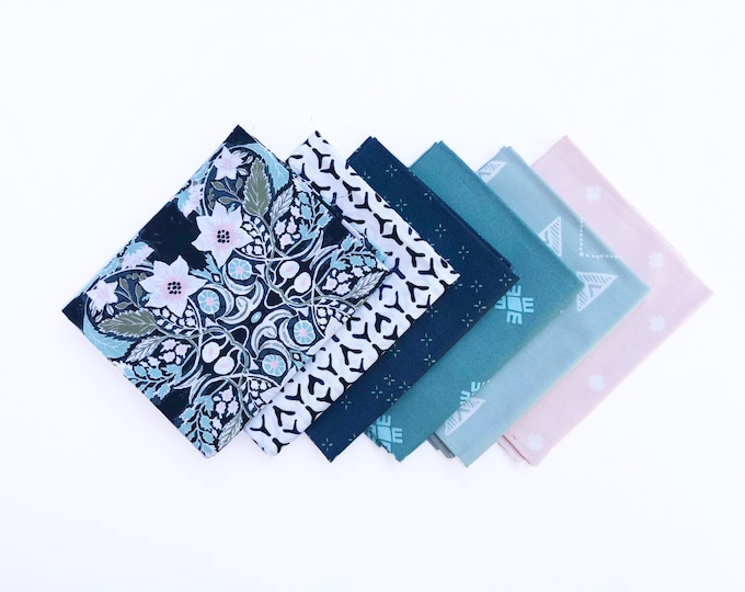 Ornatile Deep - 6 piece curated Fat Quarter Bundle