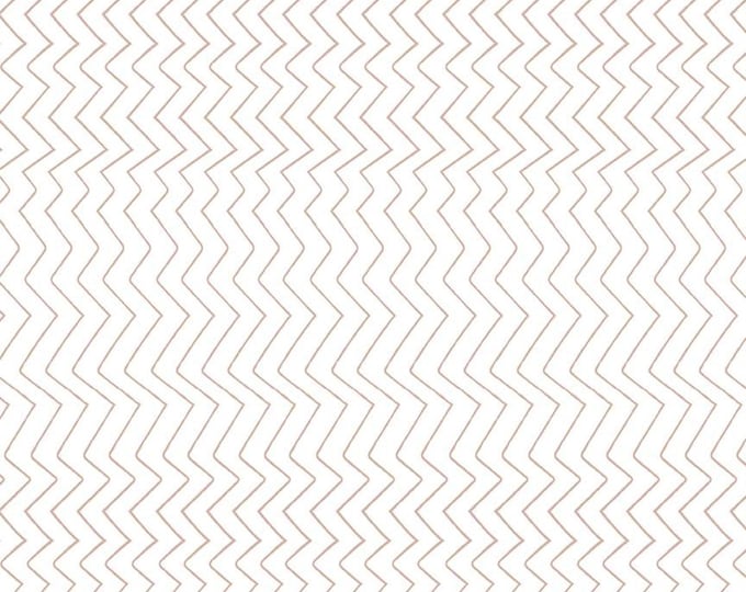 Zig Zag White Sparkle from Spotted  by Kate Blocher for Riley Blake Designs