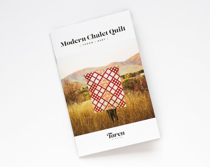 Modern Chalet Quilt Pattern - Paper pattern - by Taren Studios