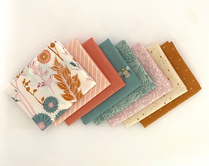 Flower Field - 8 piece Fat Quarter Curated Bundle