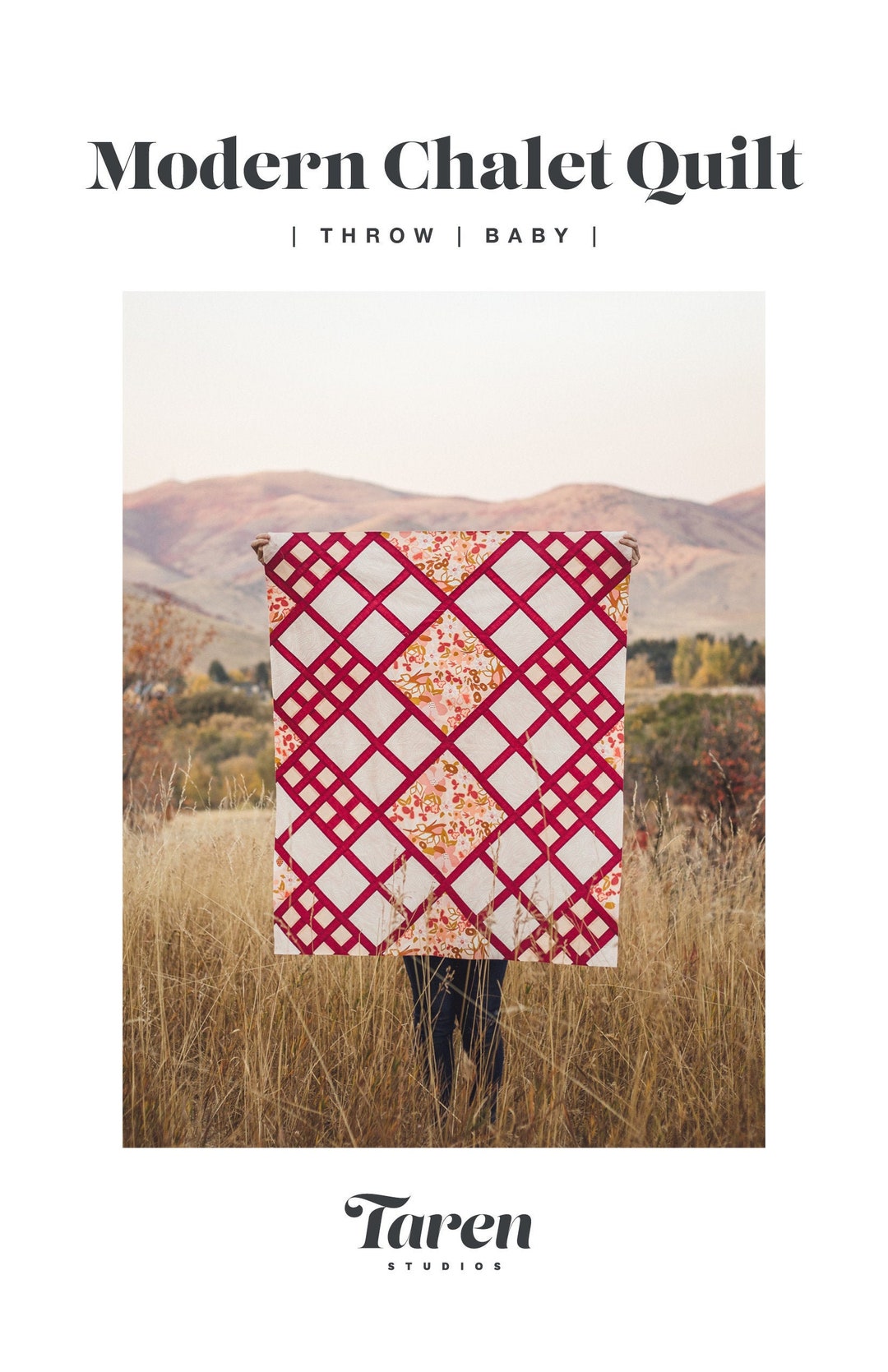 Modern Chalet Quilt Pattern - PDF Digital Download - by Taren Studios ...