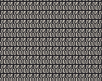 Incan Tools Charcoal  from Andina for Art Gallery Fabrics